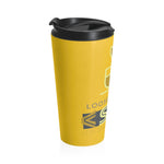 83. "LOOSE LEAF TEA" Less Single-Use Plastic Design # 83 by © Juliana2me Stainless Steel Travel Mug