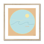 "FLORIDA" Less Single-Use Plastic Design # 34 by © Juliana2me  Framed & Mounted Print