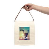 "LIFE" Less Single-Use Plastic Design # 180 Canvas Lunch Bag With Strap