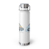 "RAINBOW CLOUD"  Less Single-Use Plastic Design #12 by ©Juliana2me 22oz Vacuum Insulated Bottle