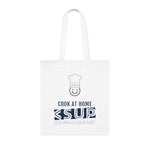 "COOK AT HOME" Less Single-Use Plastic Design #69 by © Juliana2me Cotton Tote