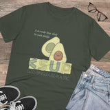 "AVOCADO" Less Single-Use Plastic Design #50 by © Juliana2me Organic Unisex T-shirt