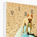 Surf Vibes "Bali Bulldog" Less Single-Use Plastic Design # 223 Eco Canvas