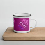 "MANIFEST IT" Less Single-Use Plastic Design # 203 by © Juliana2me Enamel Mug