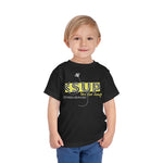 "BEE THE CHANGE" Less Single-Use Plastic Design #40 by © Juliana2me Eco-friendly Toddler T-Shirt