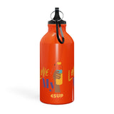 "LOVE MY WATER BOTTLE"  Less Single-Use Plastic Design #184 by © Juliana2me Oregon Sport Bottle