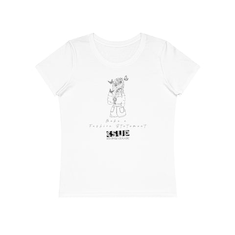 "FASHION STATEMENT" Less Single-Use Plastic Deisgn # 133 by © Juliana2me Women's Expresser T-Shirt