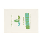 "FLATWARE" Less Single-Use Plastic Design #66 by © Juliana2me Cotton Tea Towel