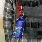 "LOVE MY WATER BOTTLE"  Less Single-Use Plastic Design #179 by © Juliana2me Oregon Sport Bottle