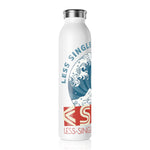 "THE WAVE" LESS SINGLE-USE PLASTIC DESIGN # 137 BY © JULIANA2ME Slim Water Bottle