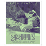 Climb Vibes "Focus" Less Single-Use Plastic Design #234 Sticker