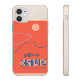 "CALIFORNIA" Less Single-Use Plastic Deisgn #37 by © Juliana2me Biodegradable Phone Case