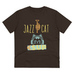 "JAZZ CAT" Less Single-Use Plastic Design #89 by © Juliana2me Organic T-shirt - Unisex