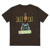 "JAZZ CAT" Less Single-Use Plastic Design #89 by © Juliana2me Organic T-shirt - Unisex