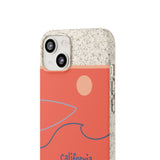 "CALIFORNIA" Less Single-Use Plastic Deisgn #37 by © Juliana2me Biodegradable Phone Case