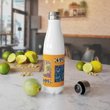 "FUR SEASONS" Less Single-Use Plastic Design #52 by Juliana2me Stainless Steel Water Bottle