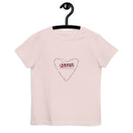 “MORE LUV HEARTS” Less Single-Use Plastic Design #3 by © Juliana2me Organic cotton kids T-shirt