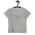 “MORE LUV HEARTS” Less Single-Use Plastic Design #3 by © Juliana2me Organic cotton kids T-shirt