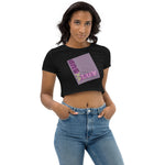 "L IS FOR LOVE" Less Single-Use Plastic Design #7 by © Juliana2me Organic Crop Top