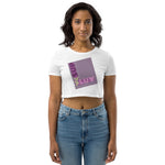 "L IS FOR LOVE" Less Single-Use Plastic Design #7 by © Juliana2me Organic Crop Top