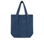 "L IS FOR LOVE' Less Single-Use Plastic Design #7 by © Juliana2me Organic denim tote bag