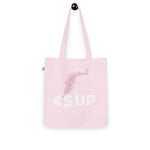 "PINK FERN" Less Single-Use Plastic Design # 109 Organic Tote Bag