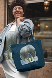 "SEAL" Less Single-Use Plastic Design #57 Organic Canvas Tote Bag