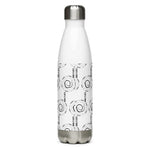 “STOP & THINK” Less Single-Use Plastic Design #1 by © Juliana2meStainless Steel Water Bottle