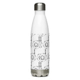 “STOP & THINK” Less Single-Use Plastic Design #1 by © Juliana2meStainless Steel Water Bottle