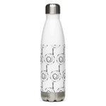 “STOP & THINK” Less Single-Use Plastic Design #1 by © Juliana2meStainless Steel Water Bottle