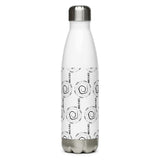 “STOP & THINK” Less Single-Use Plastic Design #1 by © Juliana2meStainless Steel Water Bottle