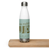 "REDUCE REUSE REFILL" Less Single-Use Plastic Design #14 by © Juliana2me 17 oz Stainless Steel Water Bottle