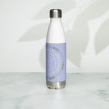 "EXPLORE"  Less Single-Use Plastic Design #18 by © Juliana2me Stainless Steel Water Bottle