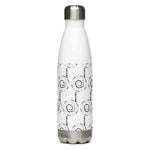 “STOP & THINK” Less Single-Use Plastic Design #1 by © Juliana2meStainless Steel Water Bottle