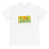 "DESERT SUNSET" Less Single-Use Plastic Design #49 by © Juliana2me Organic Unisex T-Shirt