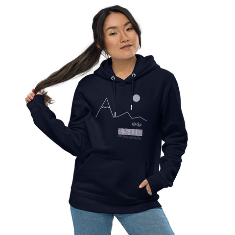 "ALASKA" Less Single-Use Plastic Deisgn #36 by © Juliana2me Unisex Essential Eco Hoodie