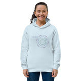 "MEDITATE"  Less Single-Use Plastic Design #19 by © Juliana2me Women's eco fitted hoodie