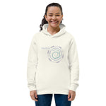 "MEDITATE"  Less Single-Use Plastic Design #19 by © Juliana2me Women's eco fitted hoodie