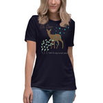 "OH DEER" Less Single-Use Plastic Design # 111 by © Juliana2me Women's Relaxed T-Shirt